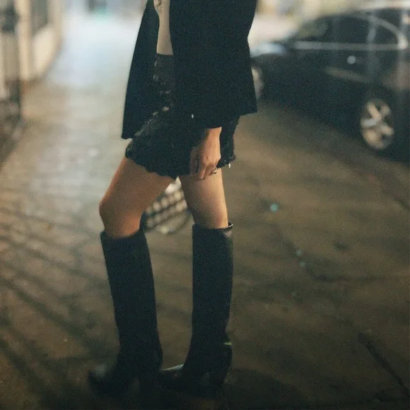 Le Silla handmade Italian Leather Boots Size 37 IT Retail $1250